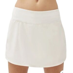 Outdoor Voices Skort Women’s White XXL Hudson 4” Golf Athleisure Zip Pocket New